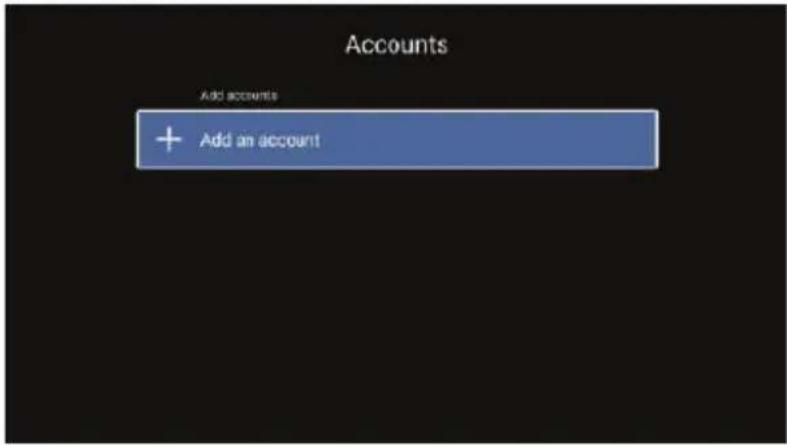 Accounts Add accounts + Add an account