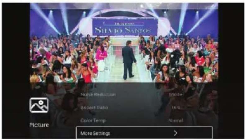 Silvio Santos Noise Reduction Middle Aspect Ratio 16.9 Color Temp Normal More Settings Picture