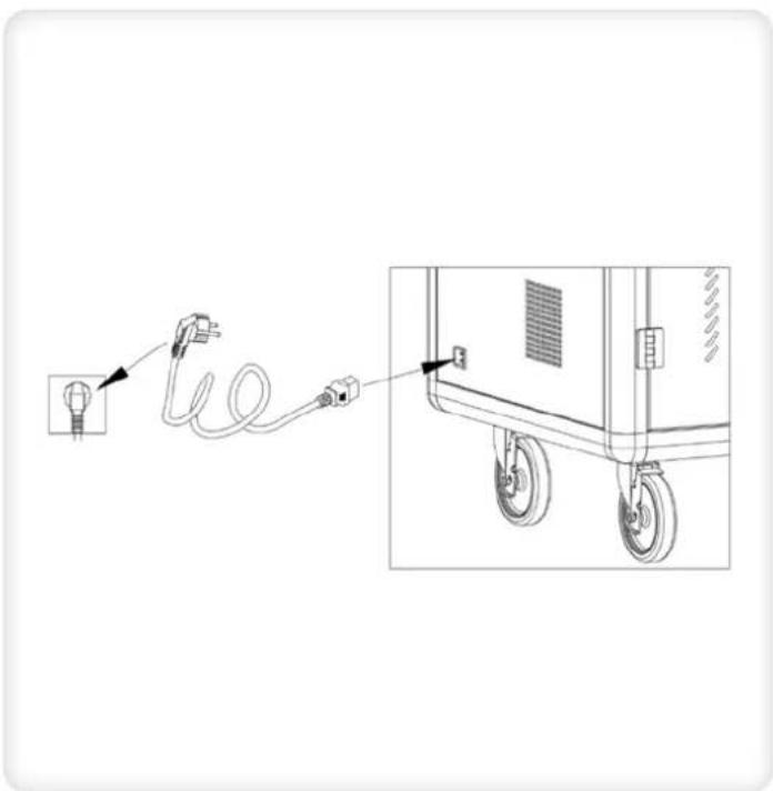 Techly I-CABINET-30DTY - CHARGING OPERATION WITH ADAPTER - 9