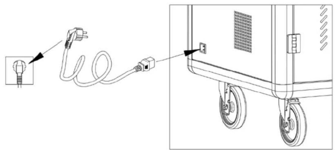 Techly I-CABINET-30DTY - CHARGING OPERATION WITH ADAPTER - 5
