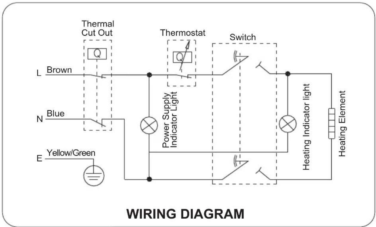 BEKO BWH 50 EUC - Internal Wire Diagram - 1