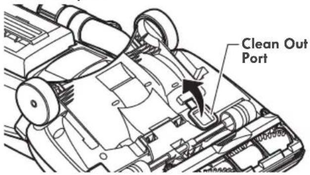 KENMORE 125.31140610 - TO REMOVE CLOG FROM CLEAN-OUT PORT - 1