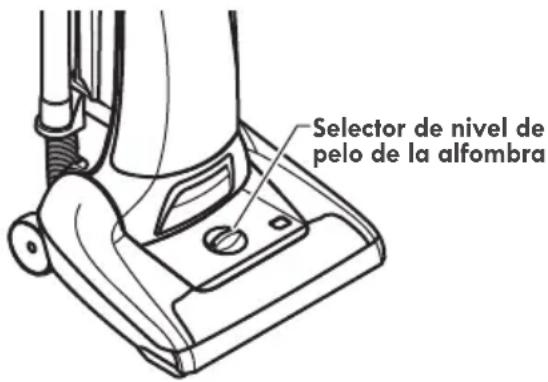 Selector de nivel de pelo de la alfombra