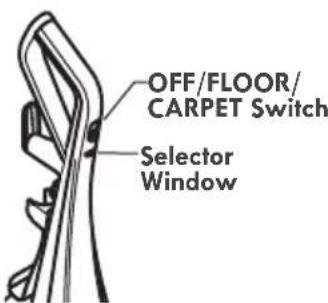 KENMORE 125.31140610 - OFF/FLOOR/CARPET SWITCH - 1