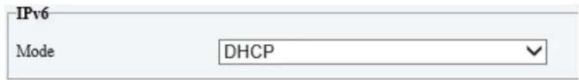 IPv6 Mode DHCP