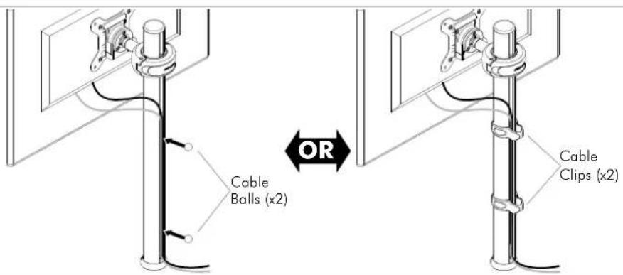 Cable Balls (x2) OR Cable Clips (x2)