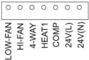 LOW-FAN HI-FAN 4-WAY HEAT1 COMP 24V(L) 24V(N)