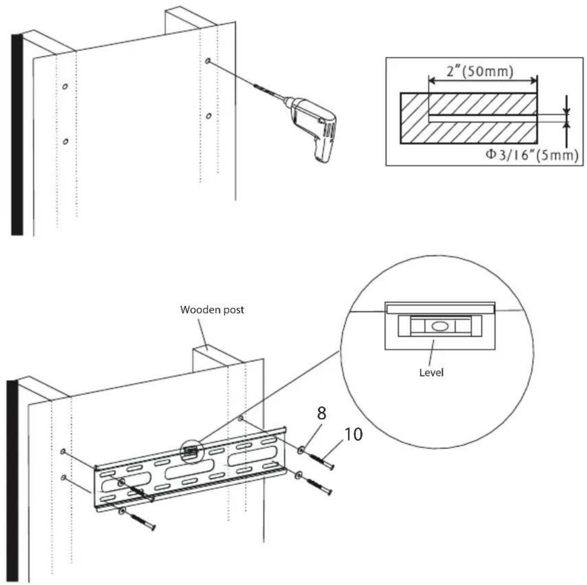 ECG LD 3265 AOK - 1A – Wooden crossbar assembly - 1
