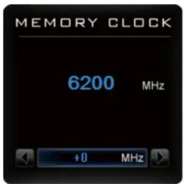 MEMORY CLOCK 6200 MHz +0 MHz
