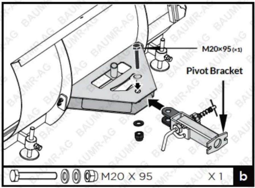 M20×95 (×1) Pivot Bracket M20 X 95 X 1 b