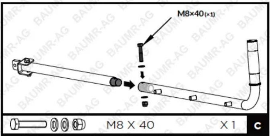 M8×40(×1) M8 X 40 X 1