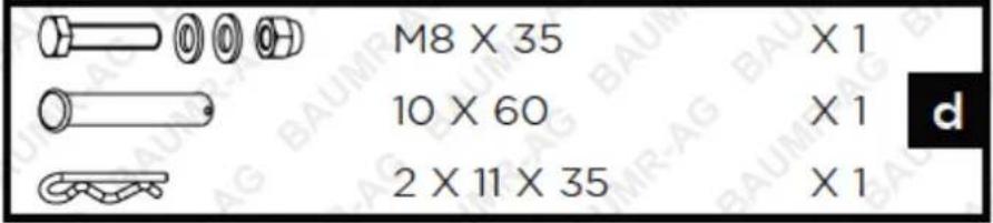 M8 X 35 10 X 60 2 X 11 X 35 X 1 X 1 X 1