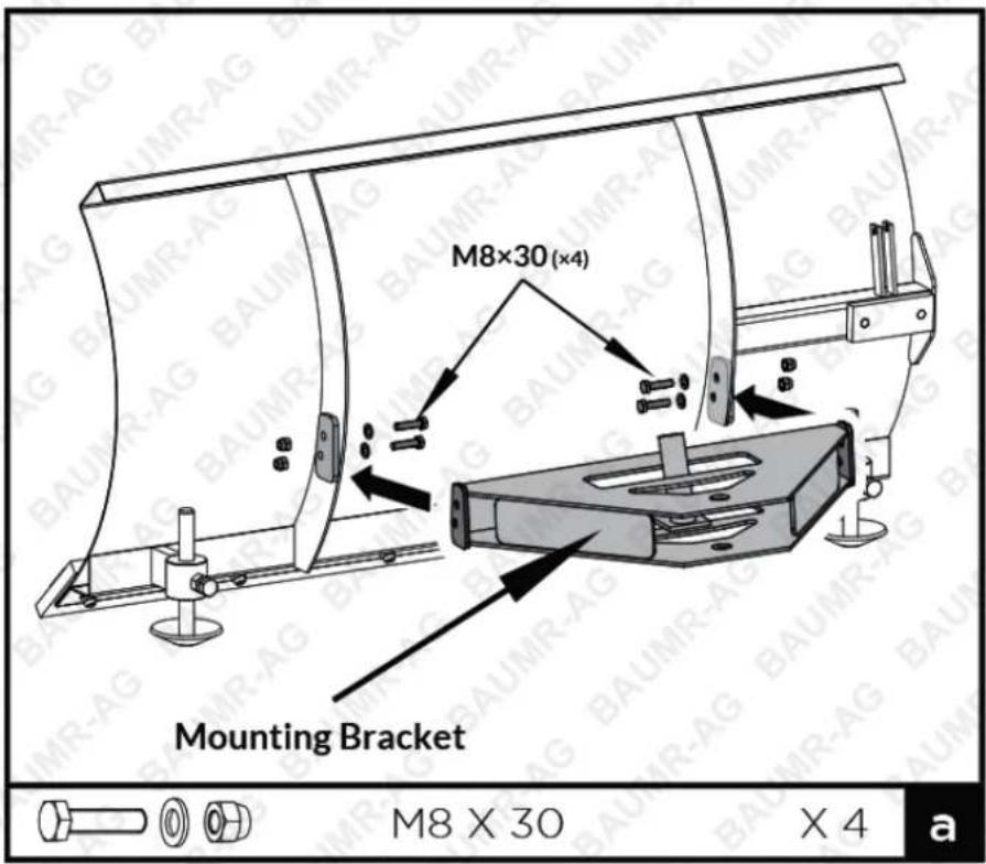 M8×30 (x4) Mounting Bracket M8 X 30 X 4 a