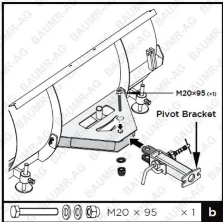 M20×95 (x1) Pivot Bracket M20 × 95 × 1 b