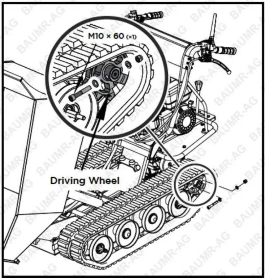 M10 × 60 (×1) Driving Wheel