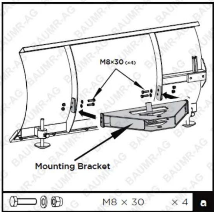 M8×30 (x4) Mounting Bracket M8 × 30 × 4