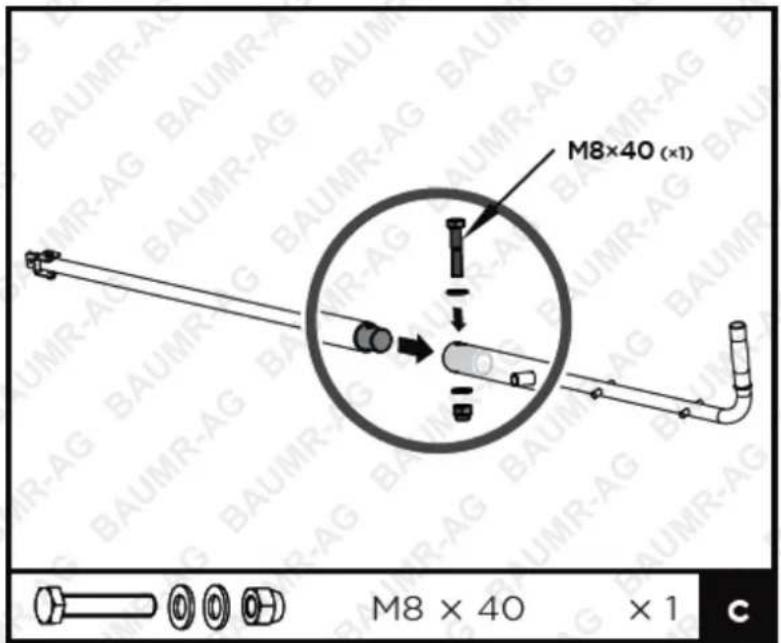 M8×40 (×1) M8 × 40 × 1