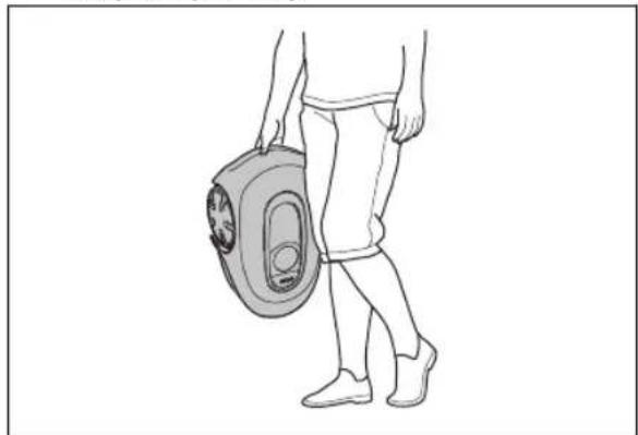 FLYMO EasiLife Go 250 - How to lift and move the product - 5