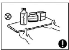 Kunft KCF5215 - Warnings related to placing items - 1