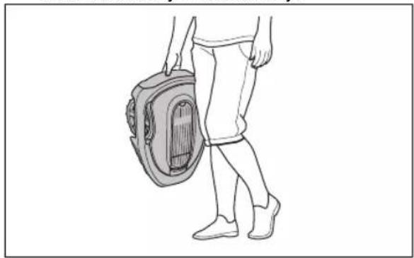 FLYMO EasiLife 800 - How to lift and move the product - 5