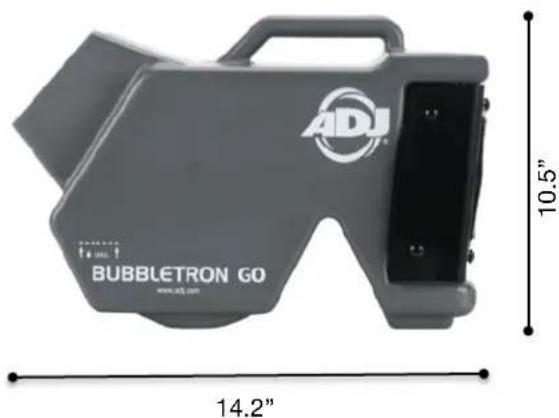 ADJ BUBBLETRON GO 14.2" 10.5"