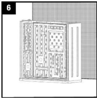 Suncast BMCCPD3000 - MOUNTING CABINET TO WALL - 1