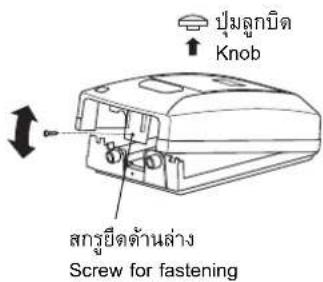 ปุ่มลูกบัด Knob สกรุงขีดต้านล่าง Screw for fastening