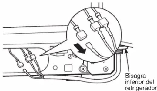 Bisagra inferior del refrigerator