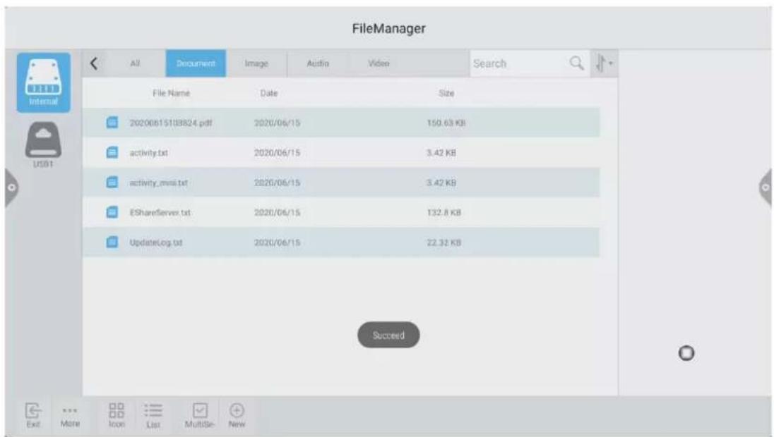 FileManager All Document Image Audio Video Search File Name Date Size 20200615109824.pdf 2020/06/15 150.63 KB activity.txt 2020/06/15 3.42 KB activity._mms.txt 2020/06/15 3.42 KB EShareServer.txt 2020/06/15 132.8 KB UpdateLog.txt 2020/06/15 22.32 KB Succeed