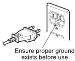 Ensure proper ground exists before use