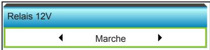 Relais 12V ← Marche ►