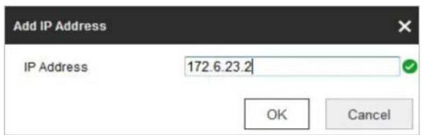 Add IP Address IP Address 172.6.23.2 OK Cancel