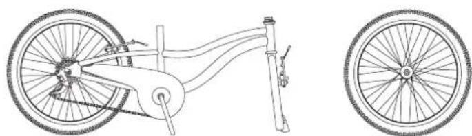 Pazzaz Petal 20 inch Wheel Size Kids Heritage Bike - BOX CONTENTS - 1