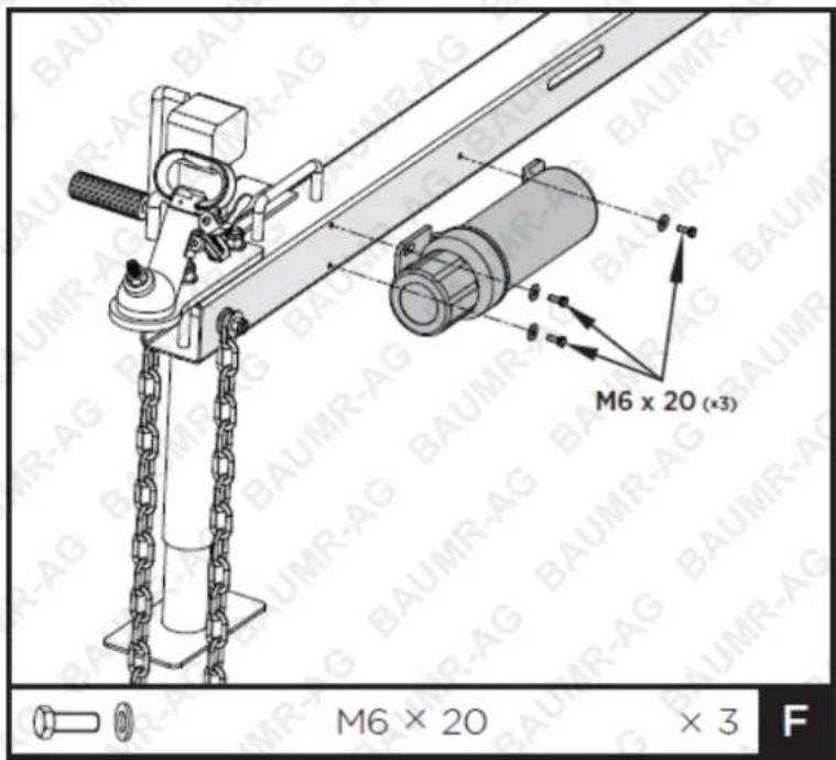 M6 x 20 (x3) M6 x 20 x 3 F