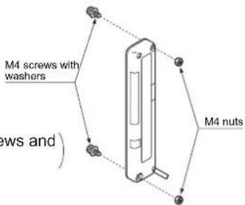 M4 screws with washers M4 nuts #s and