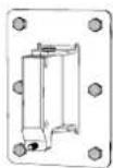 Martin Audio FlexPoint FP15 - Wall Mounting Brackets (WB) Landscape. - 8