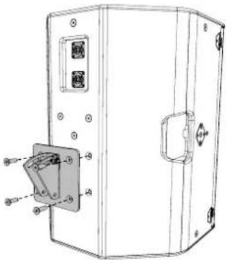 Martin Audio FlexPoint FP15 - Wall Mounting Brackets (WB) Portrait. - 5
