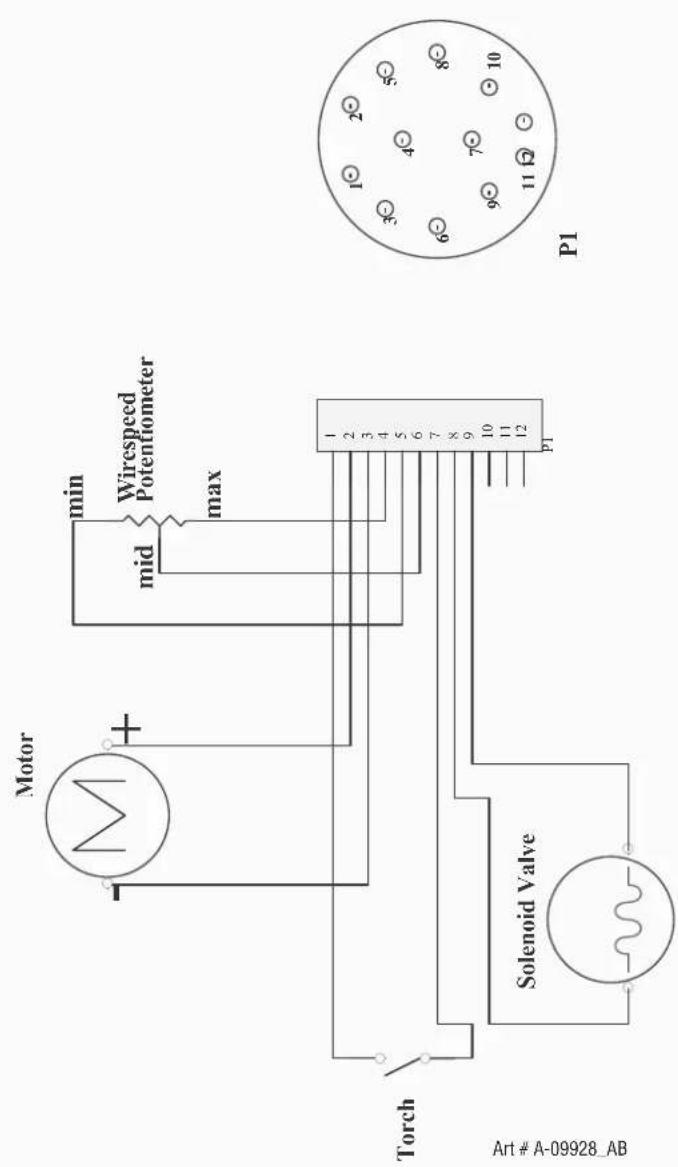 Cigweld WeldSkill 350 - 4R WIREFEEDER CIRCUIT DIAGRAM - 1