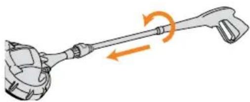 VAX PowerWash P86-P3-T - Using the patio brush (included in selected models only, see 'Included with your machine') - 3