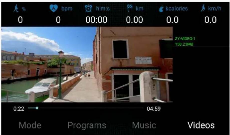 % bpm h:m:s km kcalories km/h 0 0 00:00 0.00 0.0 0.0 ZY-VIDEO-1 158.23MB 0:22 04:59 Mode Programs Music Videos