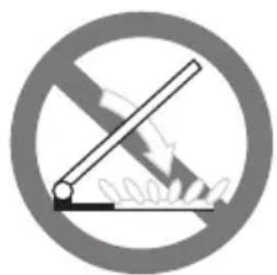 Prohibition sign indicating no smoking allowed, featuring a diagonal line crossed over a circle with arrows and smoke.
