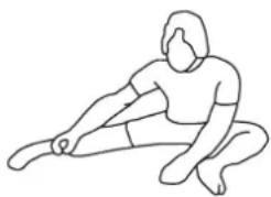 Stamina 351412 - Bent Over Leg Stretch - 1