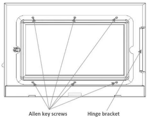 Allen key screws Hinge bracket
