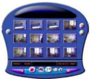 Screenshot of a digital audio workstation interface with 12 labeled panels and control buttons