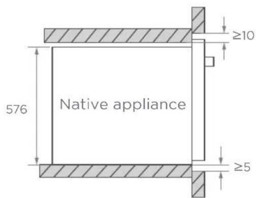 Native appliance 576 ≥10 ≥5