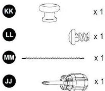 KK LL MM JJ x 1 x 1 x 1 x 1