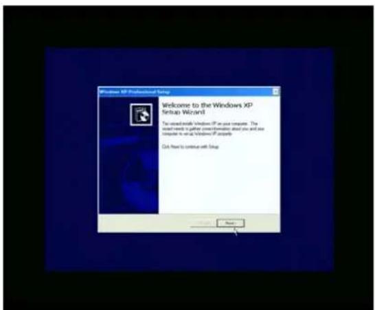 Welcome to the Windows XP Setup Wizard To used inside Windows XP on your computer. The used needs to gather cross-remation about you and see computer is set as Windows XP projects. Click here to continue with Setup OK