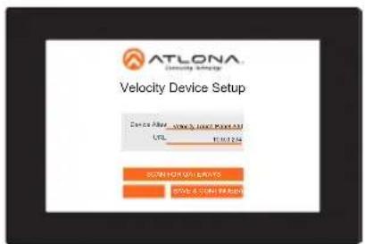 ATLONA Velocity Device Setup Device Name: WWW.10002-000533 URL: 1761294 SOWTON VALLENTS SOWTON VALLENTS