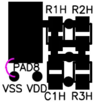 R1H R2H PAD8 VSS VDD C1H R3H