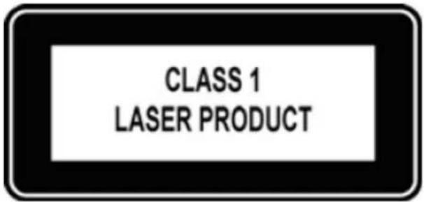 CLASS 1 LASER PRODUCT